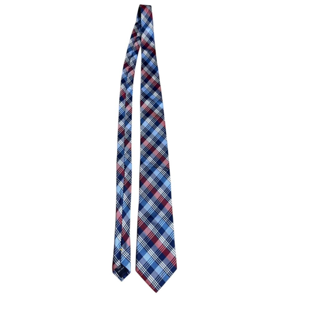 Nautica 100% Silk Tie Striped Plaid Pattern Classic Mens Necktie